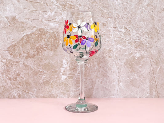 Hand-painted Wine Glass - Surprise Songs
