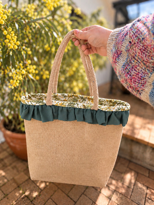 Tote Handbag | Wattle & Sage Ruffle