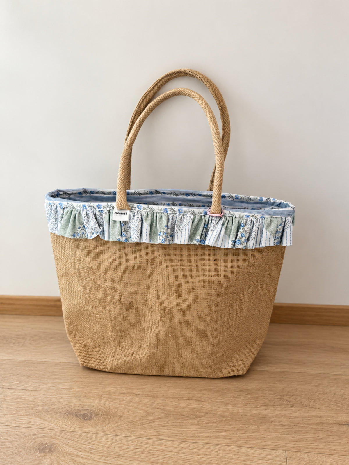 Tote Handbag | Bluebell Ruffle