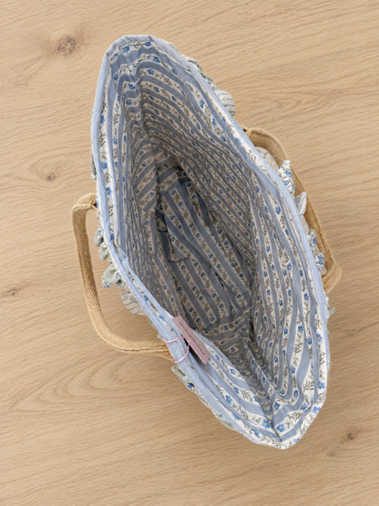 Tote Handbag | Bluebell Ruffle