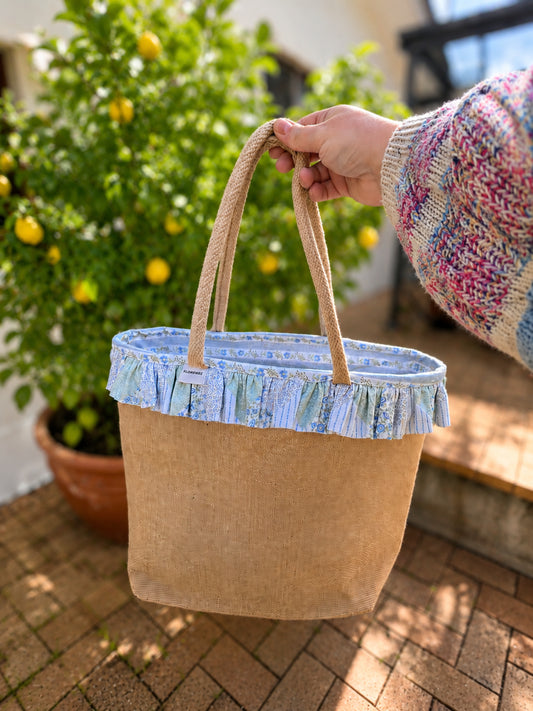 Tote Handbag | Bluebell Ruffle