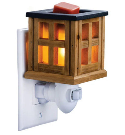 Pluggable Wax Warmer | Wood Lantern