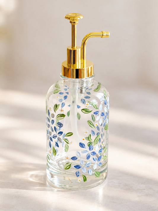 Hand-painted Dispenser - Spring Hydrangea