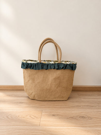 Tote Handbag | Wattle & Sage Ruffle