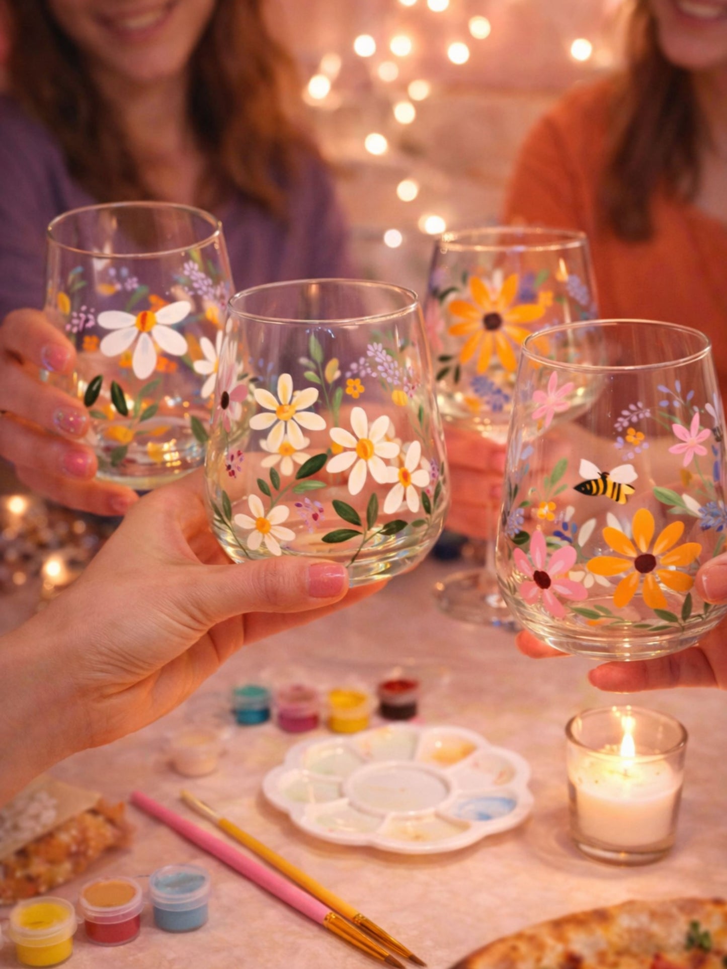 Glass Painting DIY Kit - Stemless Wine Glass