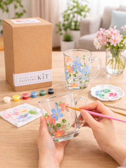 Glass Painting DIY Kit - Coffee Mug