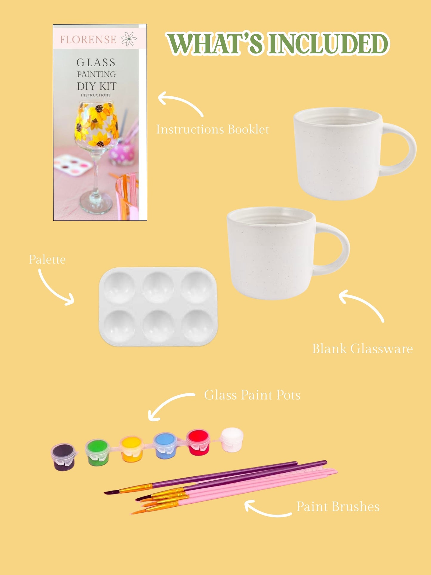 Stoneware Painting DIY Kit - Coffee Mug
