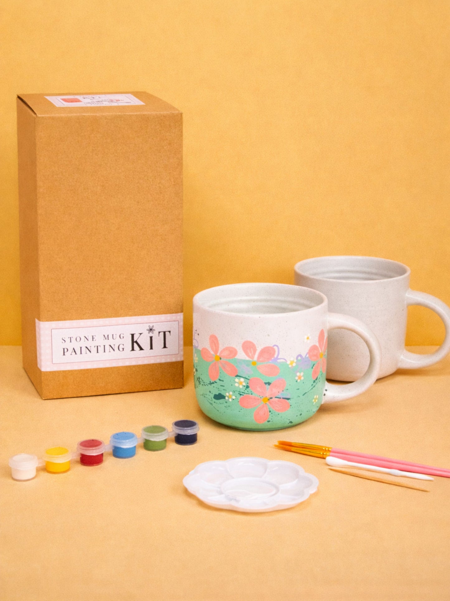 Stoneware Painting DIY Kit - Coffee Mug