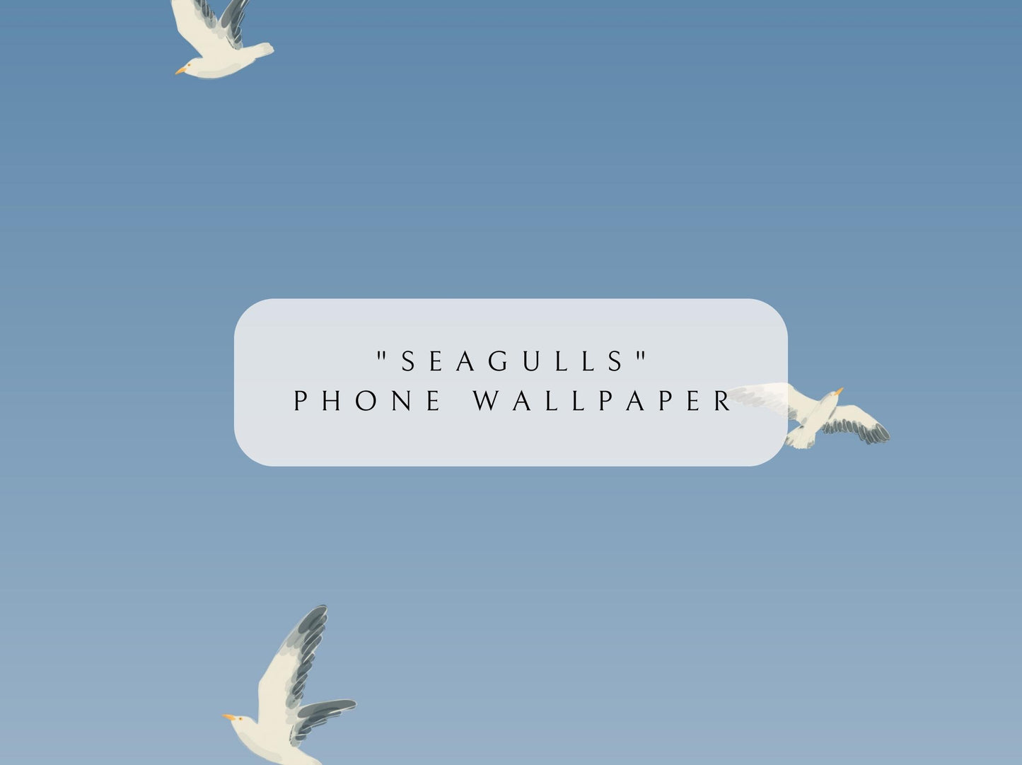 Phone Wallpaper Digital Download | "Seagulls"