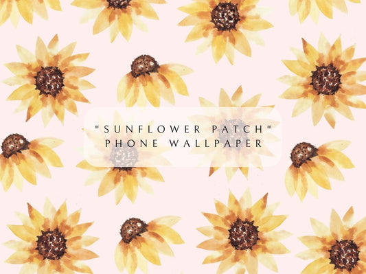 Phone Wallpaper Digital Download | "Sunflower Patch"