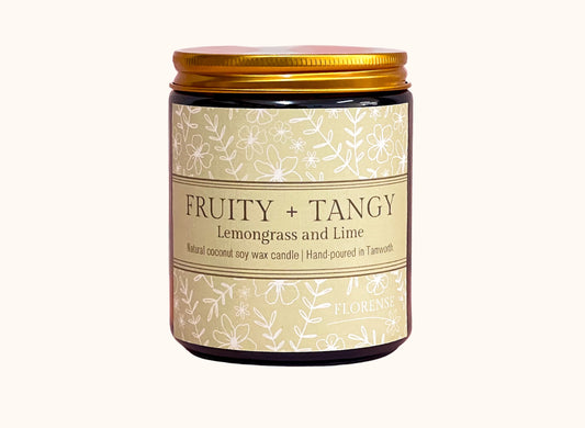 Amber Candle | Fruity + Tangy (Lemongrass + Lime)
