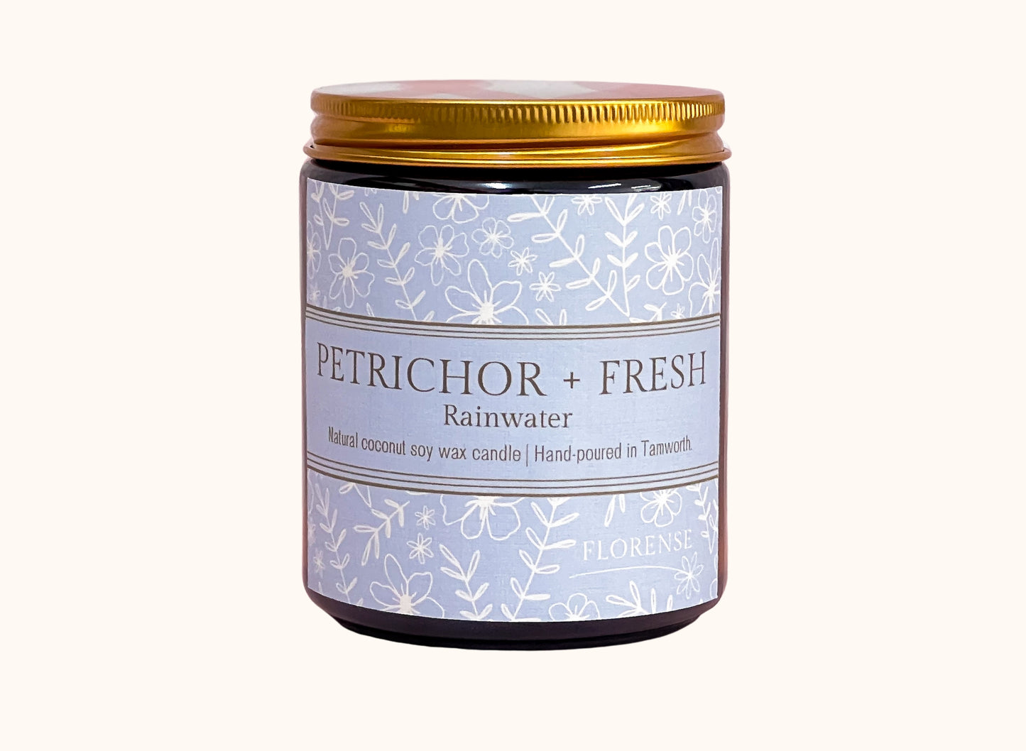 Amber Candle | Petrichor + Fresh (Rainwater)