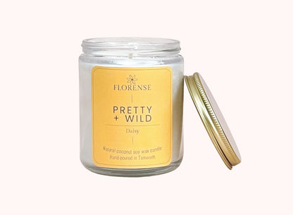 Mason Jar Candle - Clear | Pretty + Wild - Daisy