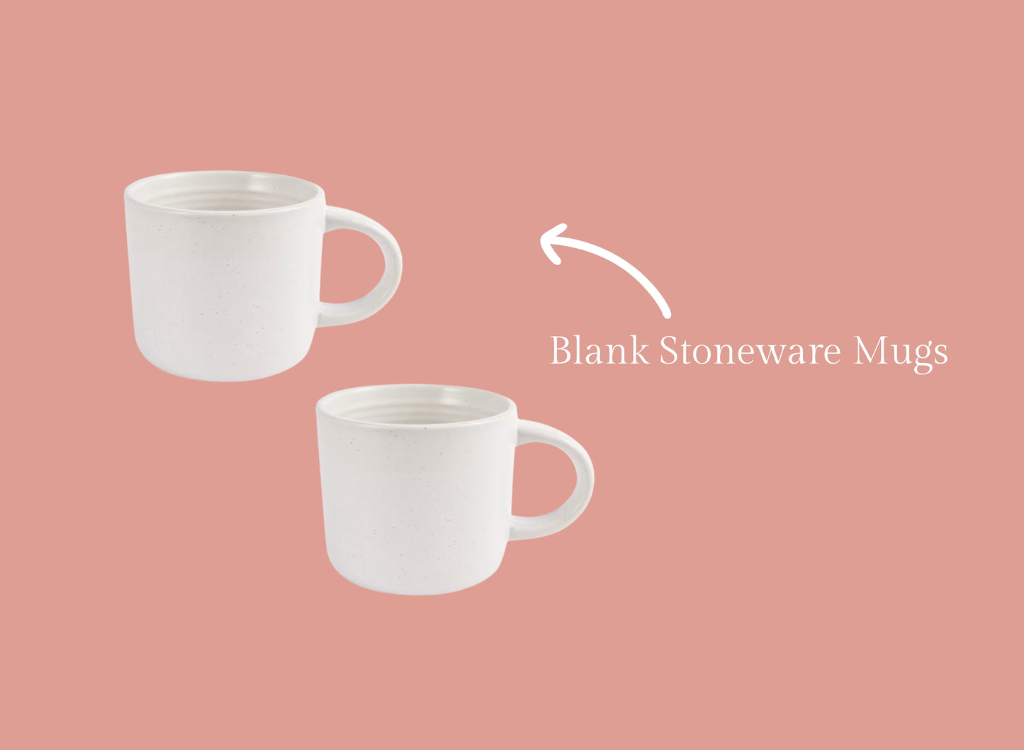 Blank Stoneware Mugs (For Paint 'n' Tools Kit) 9 pieces