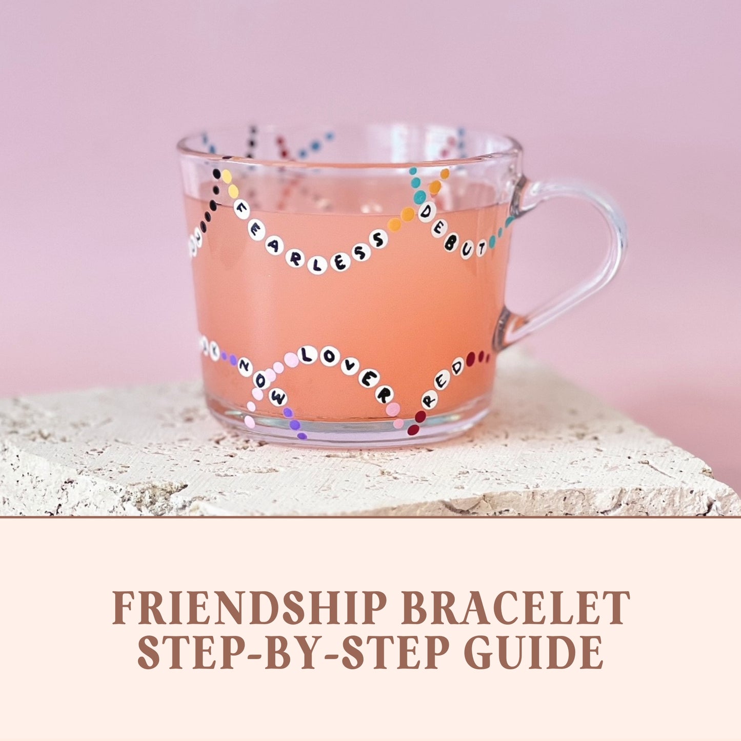 Friendship Bracelet | Glass Painting Step-by-step Guide (Digital Download)