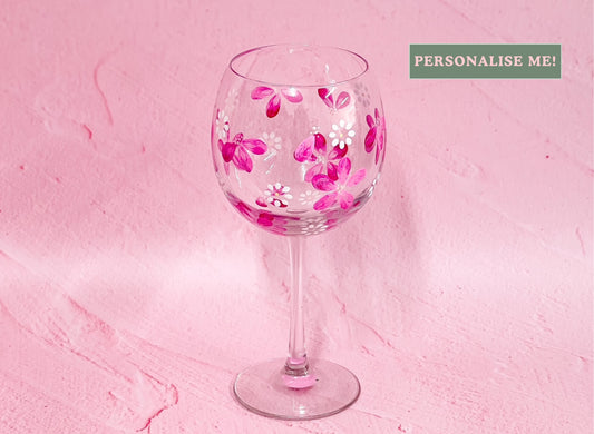Hand-painted Bowl Wine Glass - Barbie (Upcycled Glass) | Personalise Me!