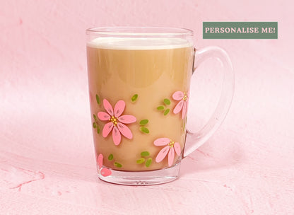Hand-Painted Coffee Mug - Blossom Petal | Personalise Me!