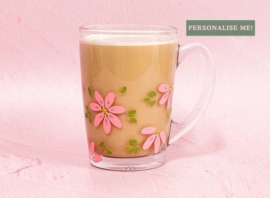 Hand-Painted Coffee Mug - Blossom Petal | Personalise Me!