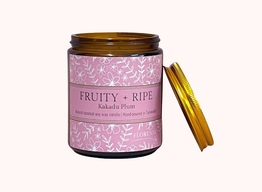 Amber Candle | Fruity + Ripe (Kakadu Plum)