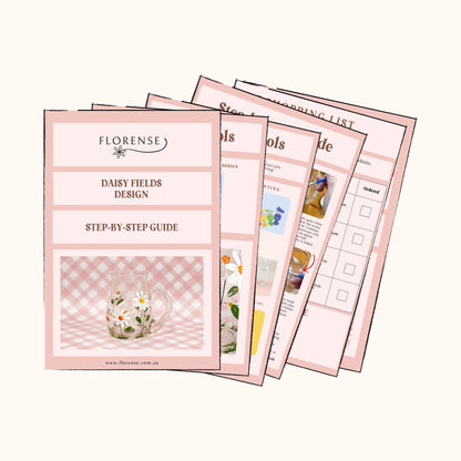 Daisy Fields | Glass Painting Step-by-step Guide (Digital Download)