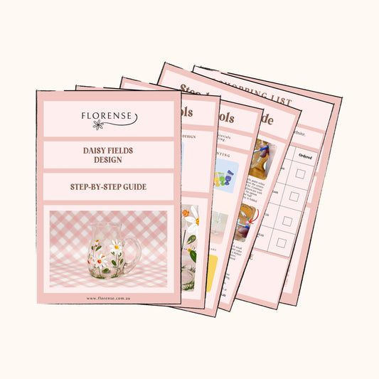 Daisy Fields | Glass Painting Step-by-step Guide (Digital Download)