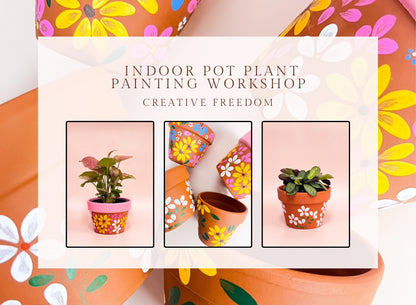 Indoor Pot Plant Painting Workshop - Creative Freedom