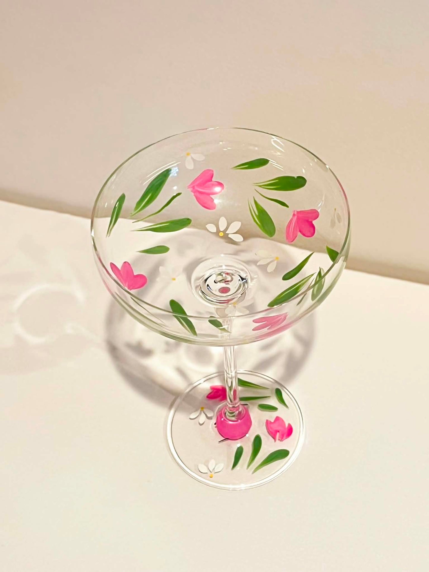 Hand-painted Coupe Glass - Tallulah