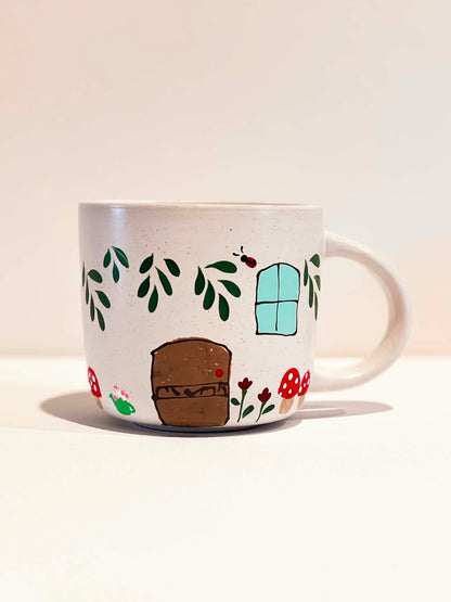Hand-Painted Stoneware Mug - Toadie