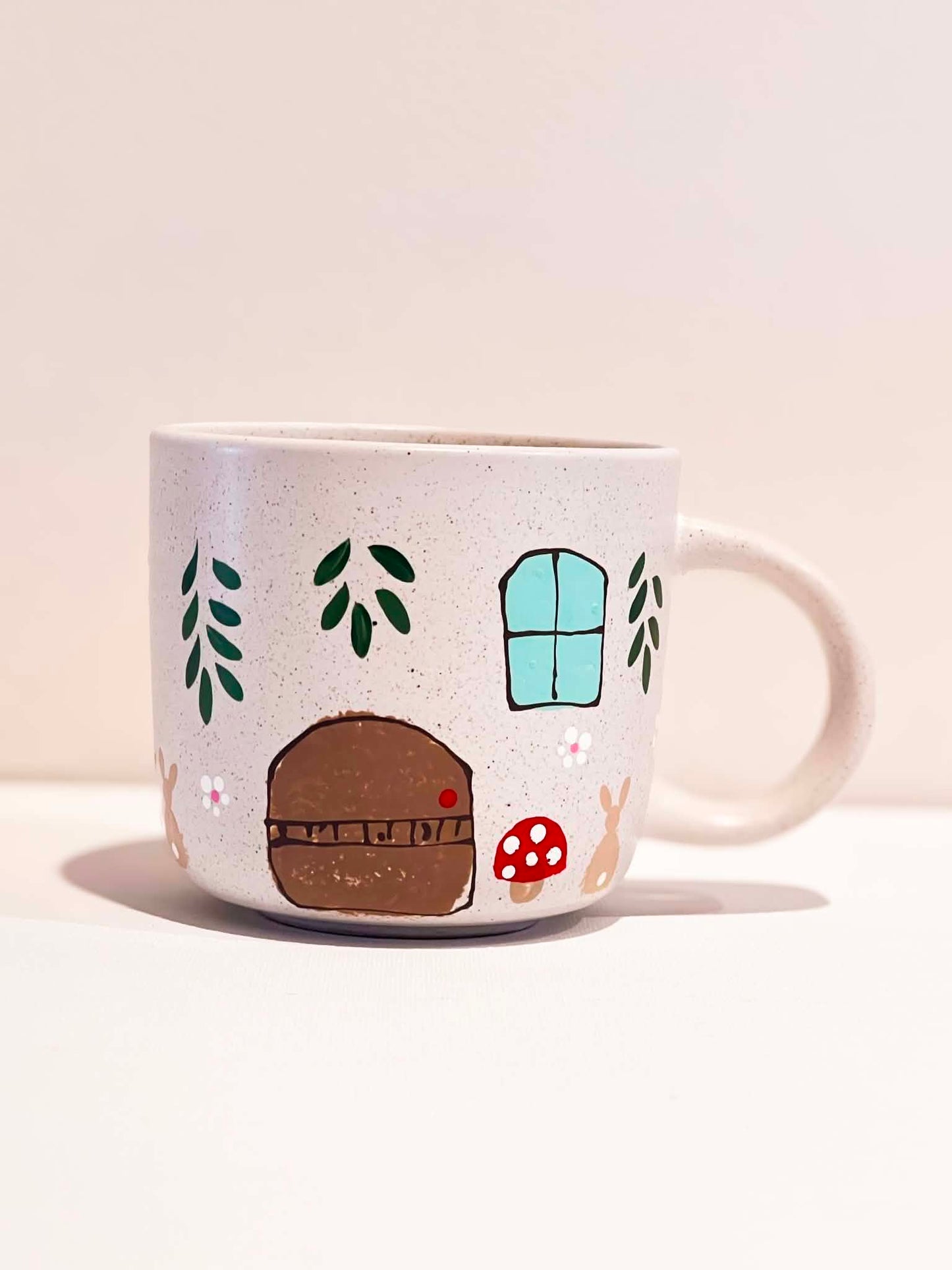 Hand-Painted Stoneware Mug - Beatrix