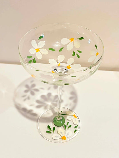 Hand-painted Coupe Glass - Maisie