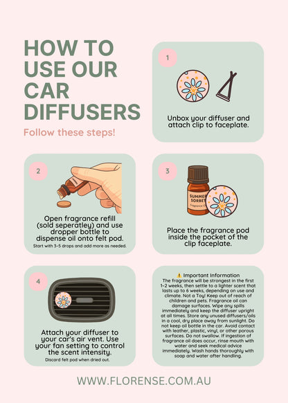 Car Diffuser Refills - Assorted Fragrances