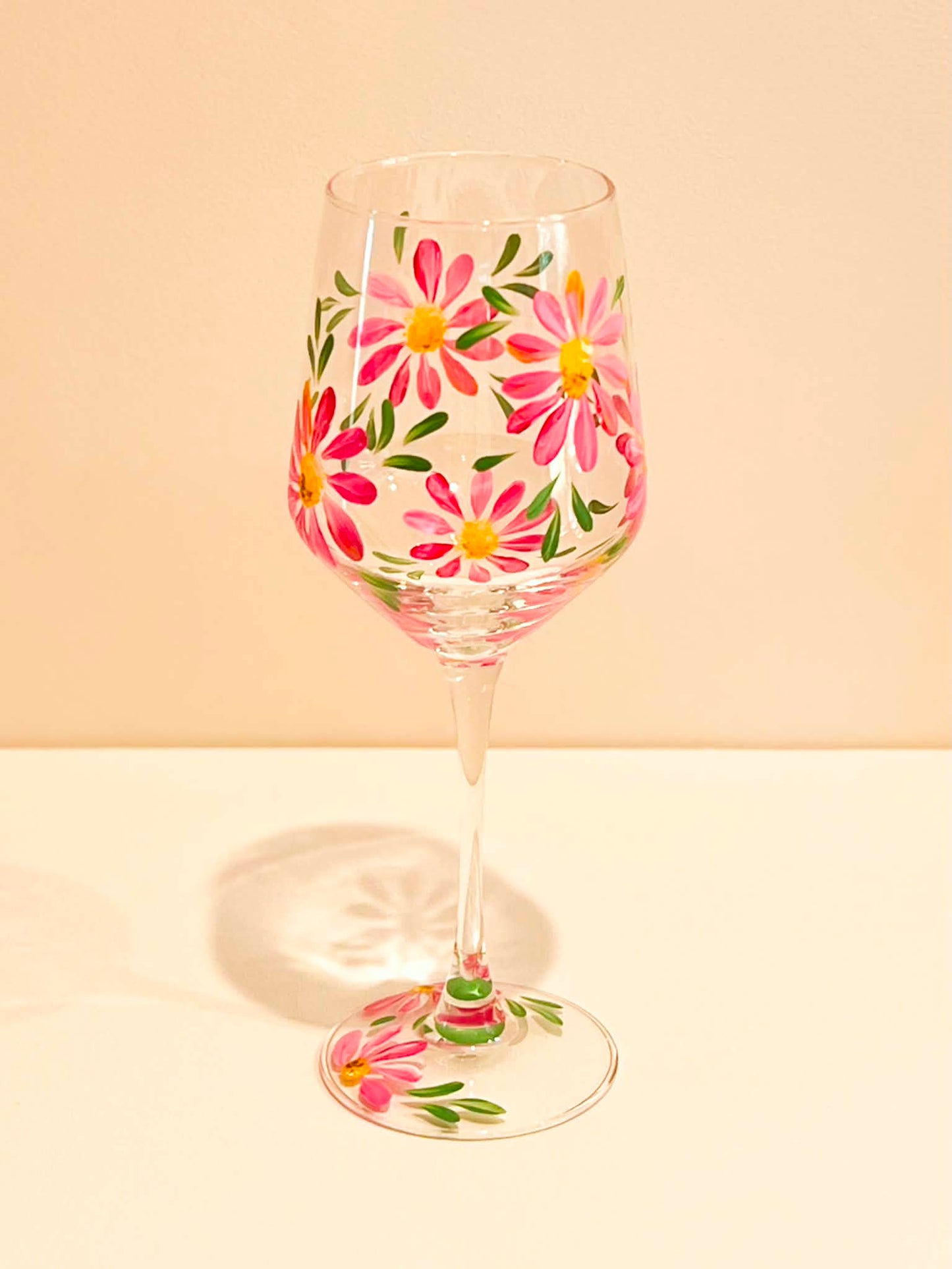 Hand-painted Wine Glass - Gigi