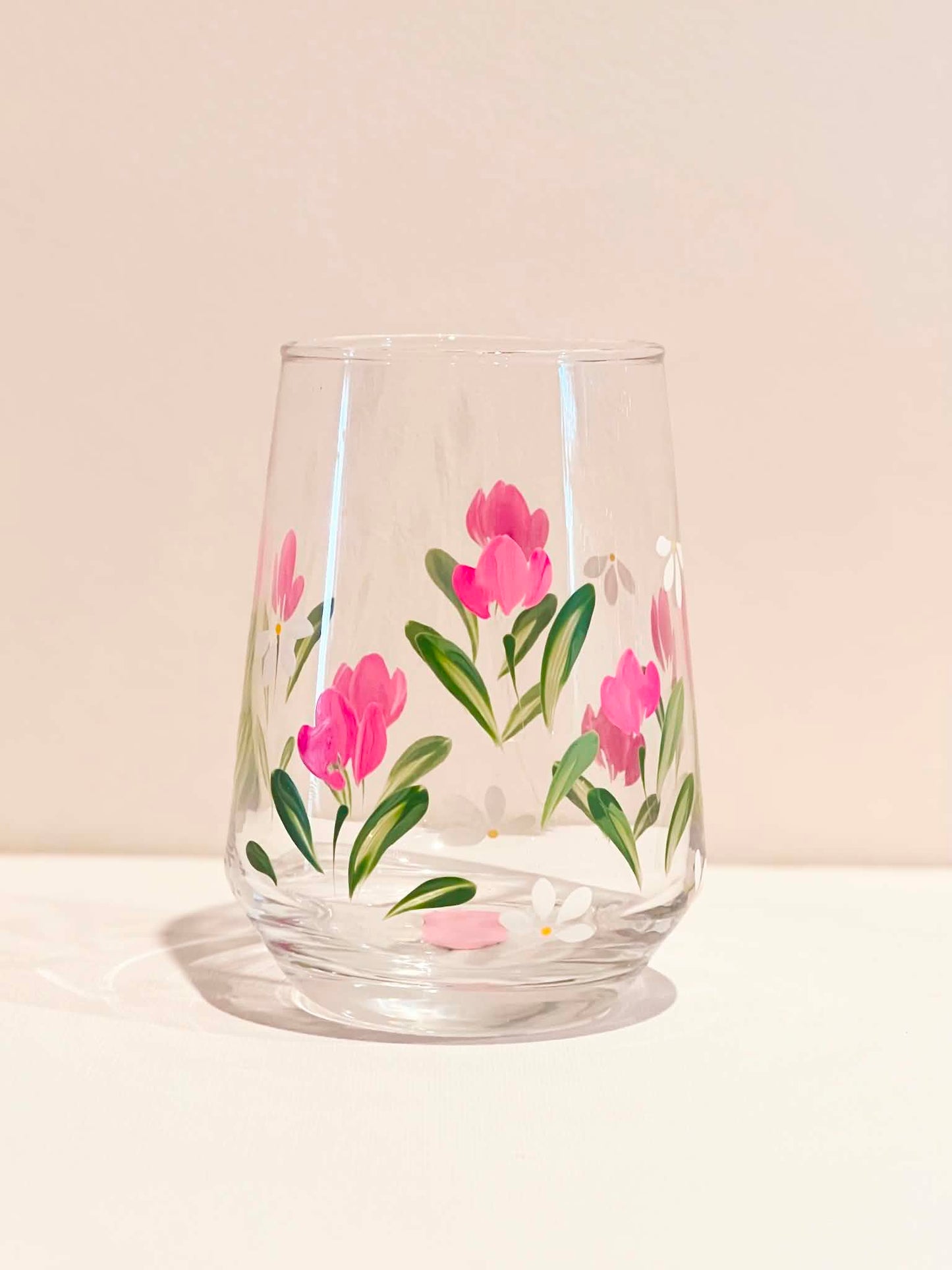 Hand-painted Stemless Glass - Tullie