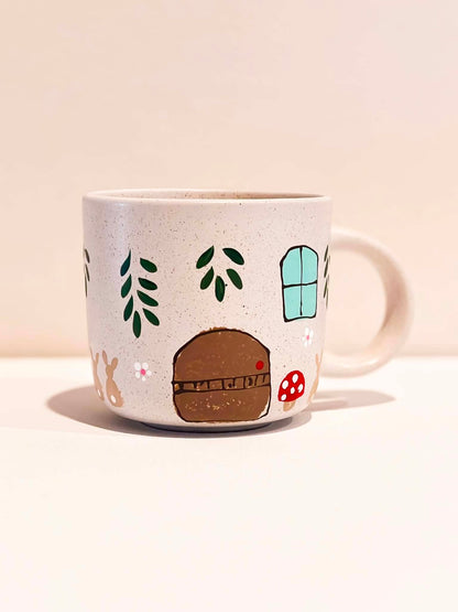 Hand-Painted Stoneware Mug - Beatrix