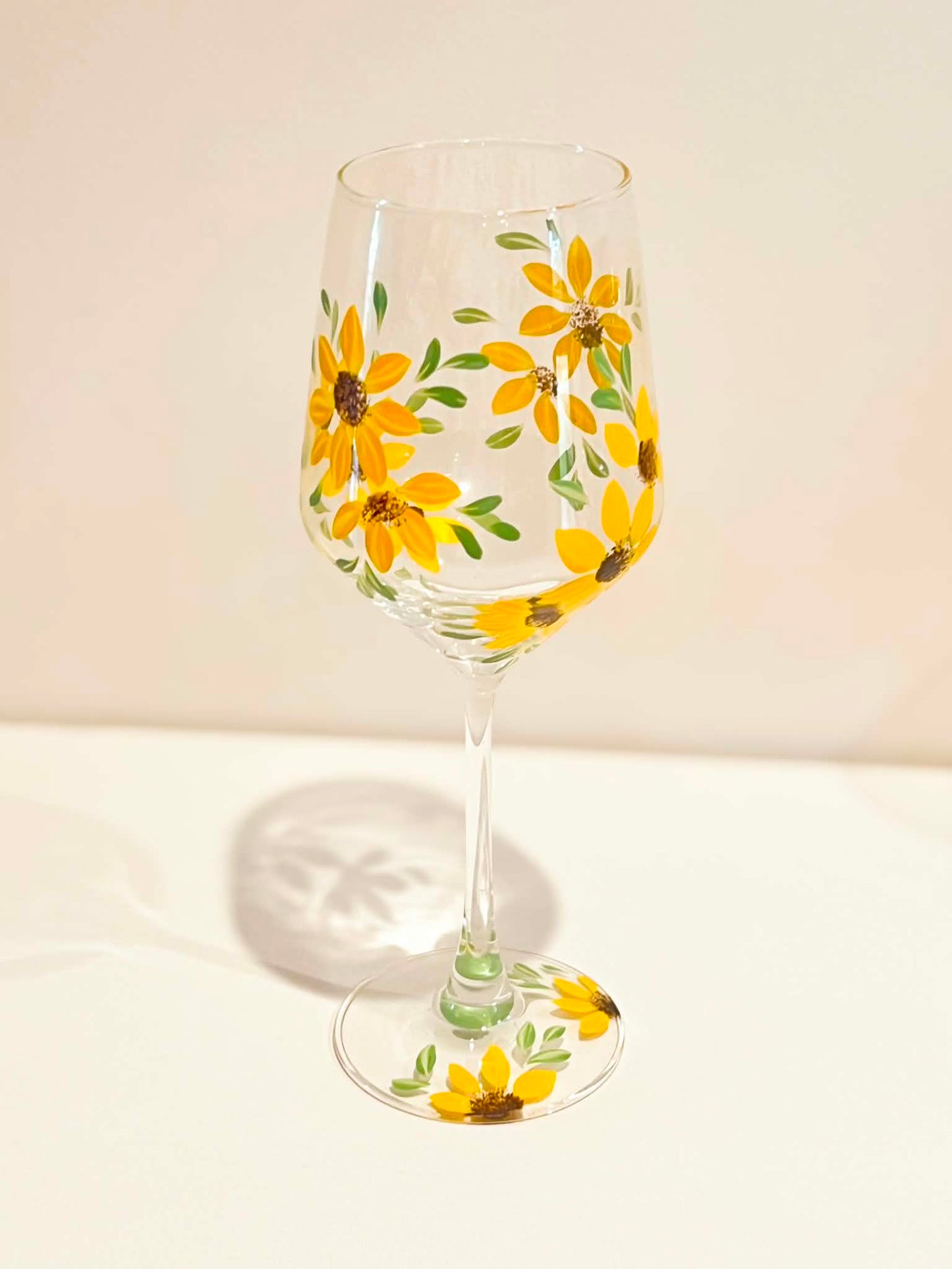 Hand-painted Wine Glass - Solene
