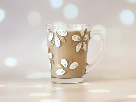 Hand-painted Coffee Mug | Poinsettia