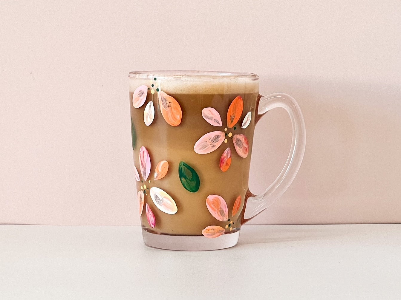 Hand-painted Coffee Mug | Poppies