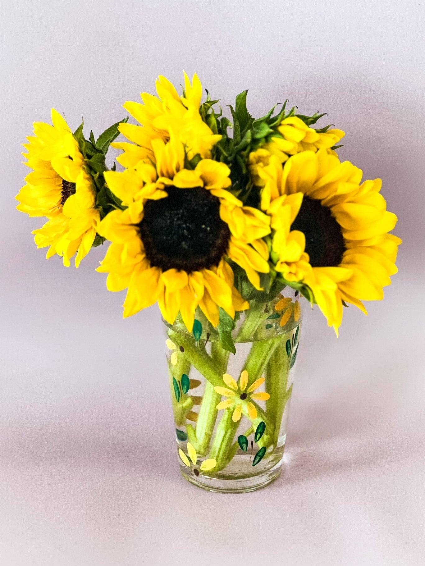 Hand-painted Vase | Sunflower Fields