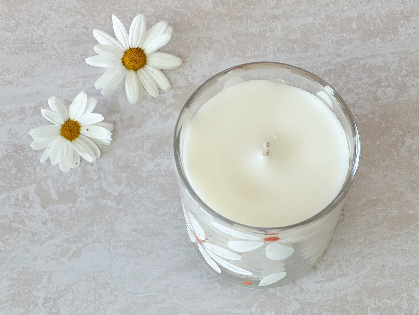 Hand-painted Candle | Daisy