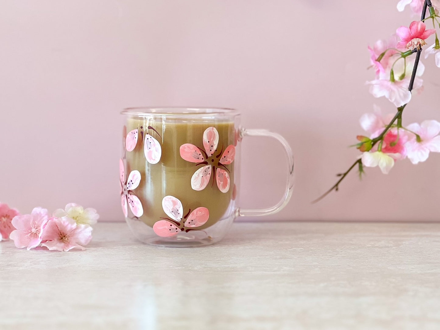 Hand-painted DW Mug | Cherry Blossom