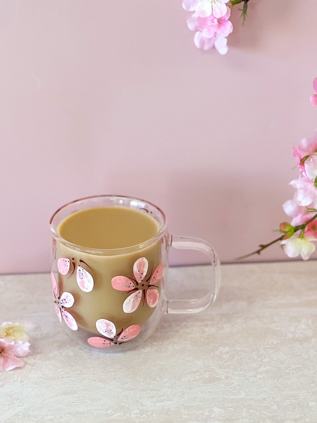 Hand-painted DW Mug | Cherry Blossom