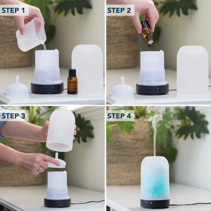 Ultrasonic Aroma Diffuser - Frosted Glass