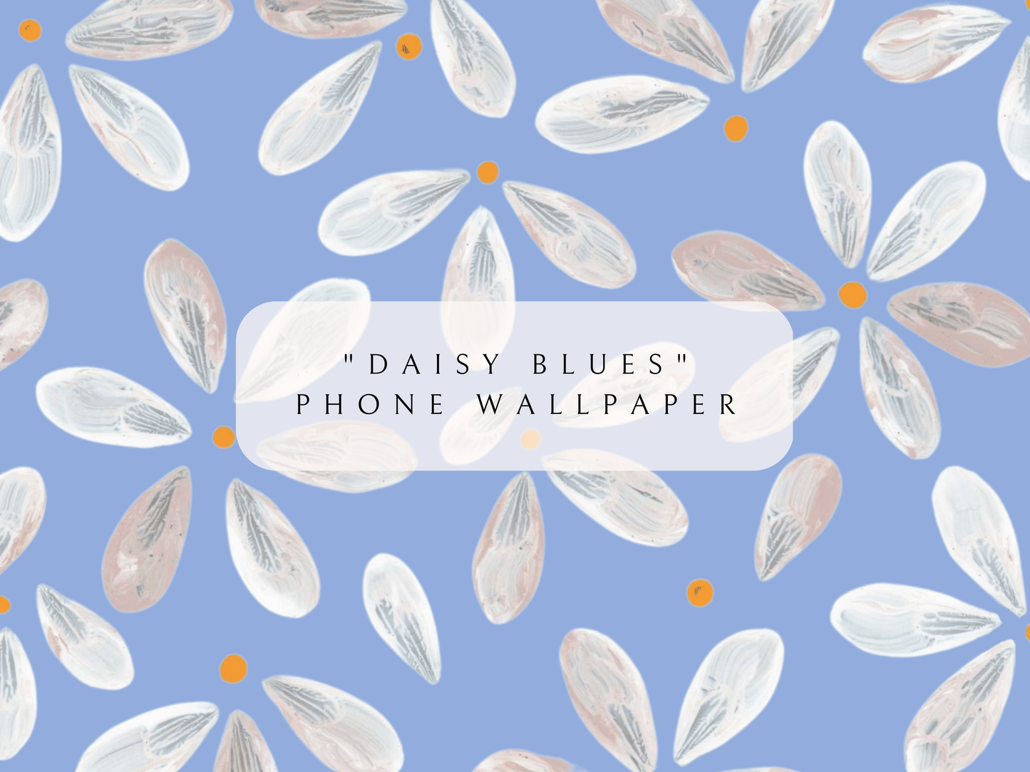 Phone Wallpaper Digital Download | "Daisy Blues"