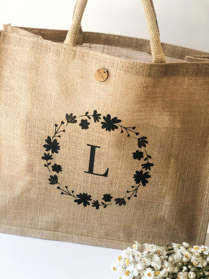 Initial Tote Bag