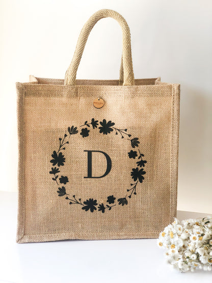 Initial Tote Bag