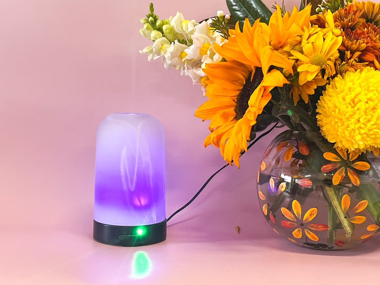 Ultrasonic Aroma Diffuser - Frosted Glass