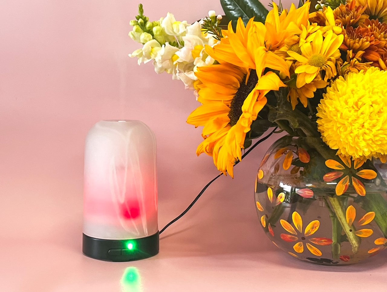 Ultrasonic Aroma Diffuser - Frosted Glass