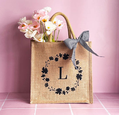 Initial Tote Bag