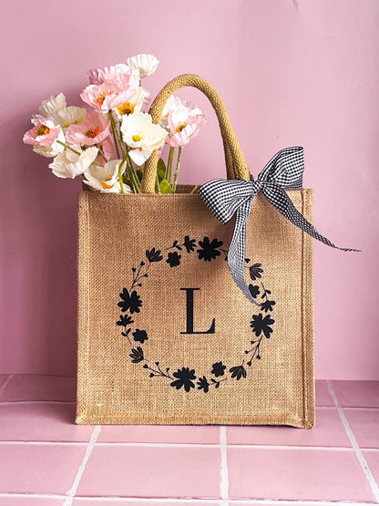 Initial Tote Bag