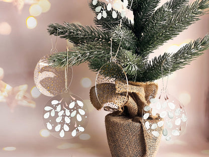 Hand Painted Flat Bauble